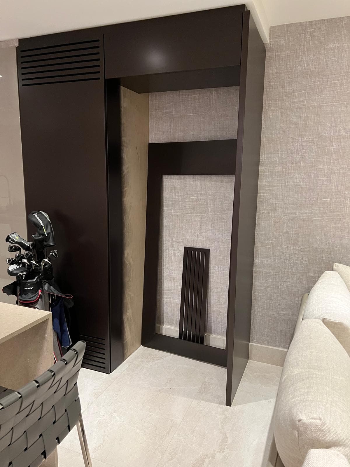 Bathroom vanity doorway