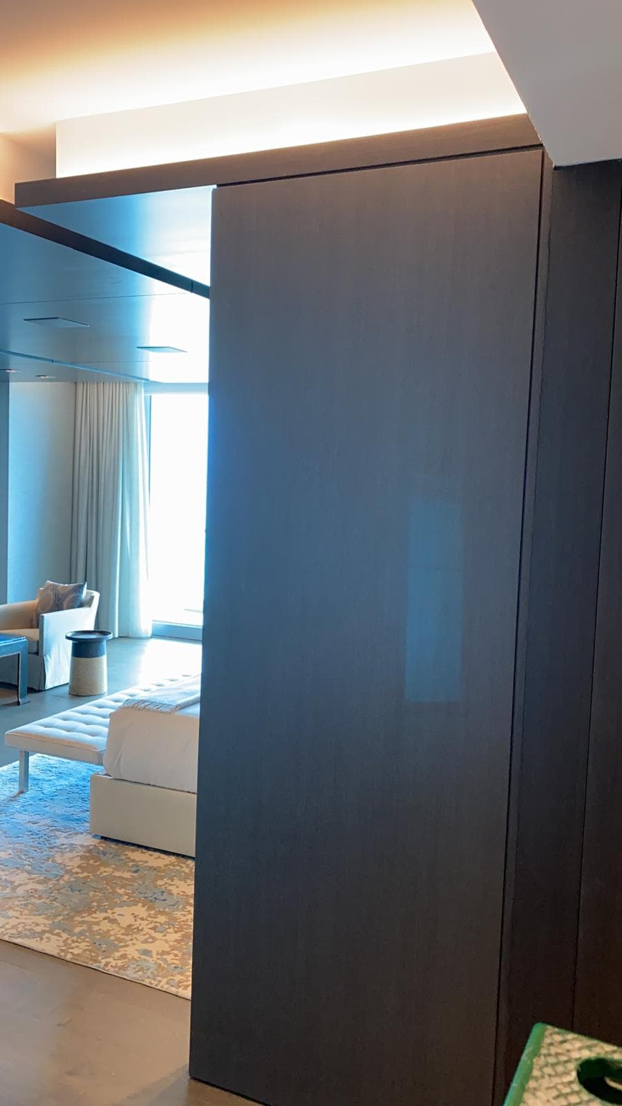 Closet with window after maintenance