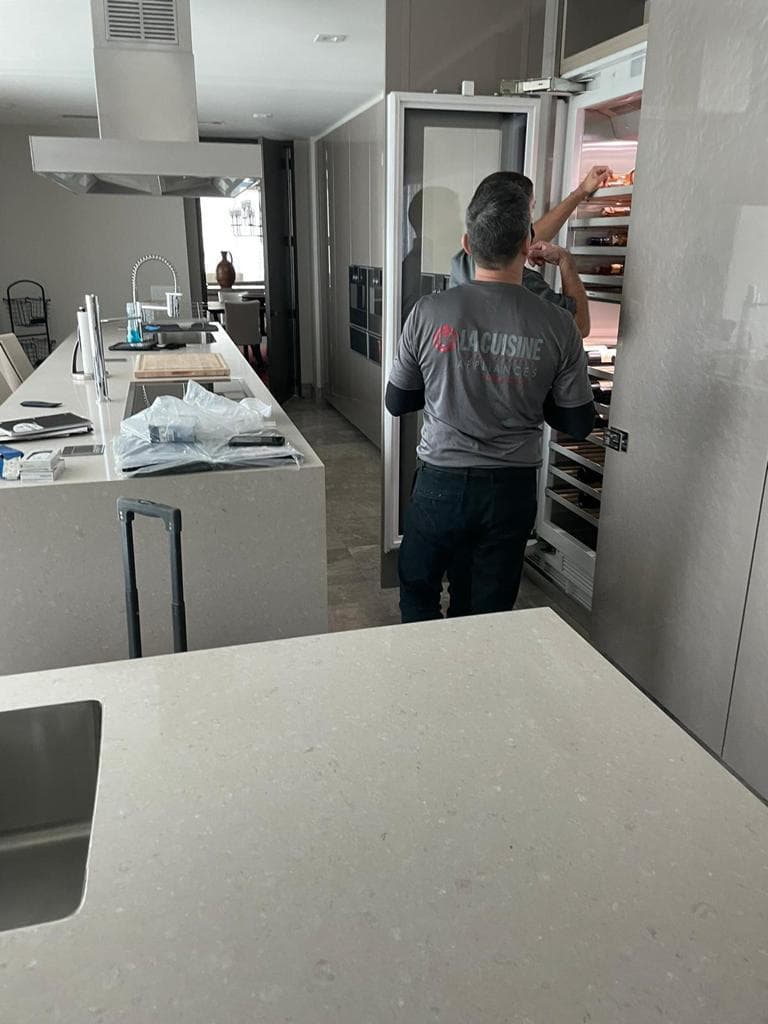 Kitchen worker view before renovation