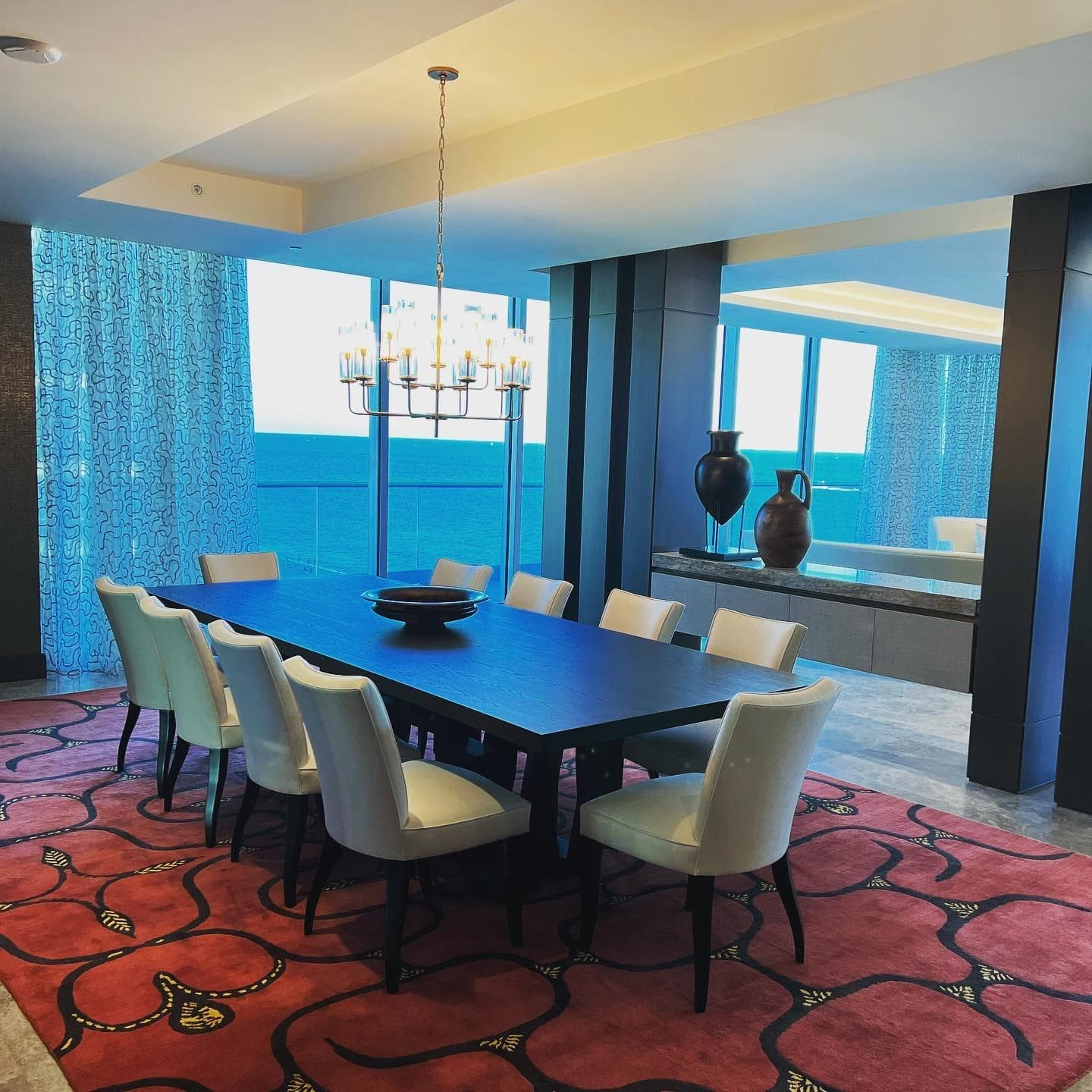 Dining room with ocean view