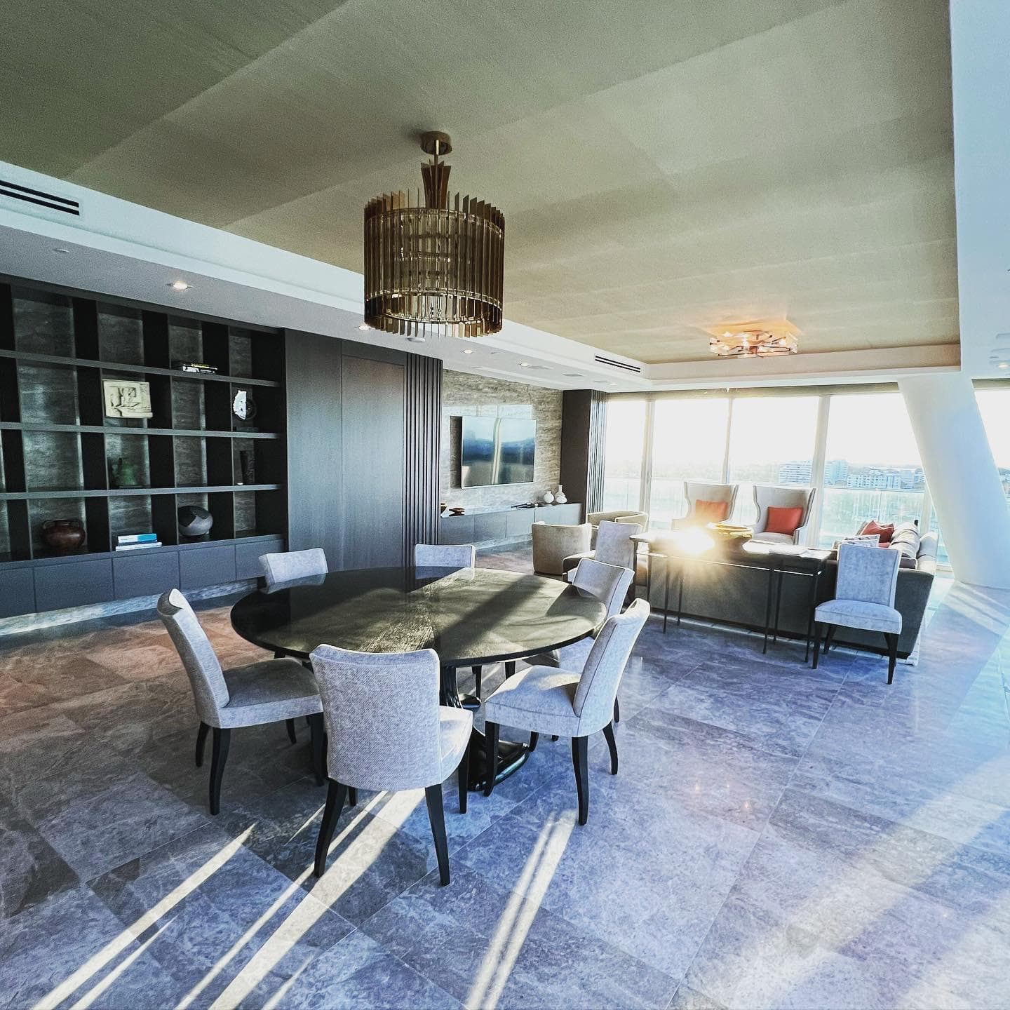 Open plan kitchen and living room
