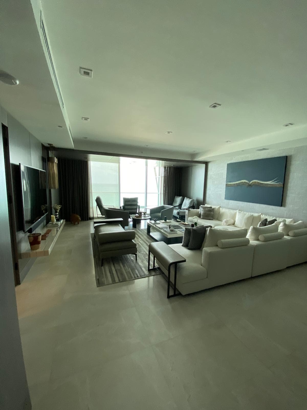 Living room TV view